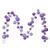 Vickerman N250386 - 10 ft Lavender Matte Sh Pearl Ball Christmas Garland - Unlit