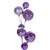 Vickerman N250386 - 10 ft Lavender Matte Sh Pearl Ball Christmas Garland - Unlit