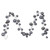 Vickerman N250387 - 10 ft Pewter Matte Shiny Pearl Ball Christmas Garland - Unlit 