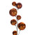 Vickerman N250388 - 10 ft Copper Matte Shiny Pearl Ball Christmas Garland - Unlit 