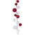 Vickerman N250391 - 10 ft Red/White Mt Sh Pearl Ball Christmas Garland - Unlit