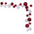 Vickerman N250391 - 10 ft Red/White Mt Sh Pearl Ball Christmas Garland - Unlit 