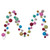 Vickerman N250394 - 10 ft Multicolor Mt Sh Pearl Ball Garld Christmas Garland - Unlit