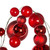 Vickerman N250703 - 6 ft Red Matte Shiny Pearl Ball Christmas Garland - Unlit 