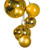 Vickerman N250708 - 6 ft Gold Matte Shiny Pearl Ball Christmas Garland - Unlit 