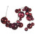 Vickerman N250719 - 6 ft Wine Matte Shiny Pearl Ball Christmas Garland - Unlit