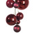 Vickerman N250719 - 6 ft Wine Matte Shiny Pearl Ball Christmas Garland - Unlit 