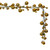 Vickerman N251108 - 6 ft Gold Shiny Ball Branch Christmas Garland - Unlit 