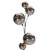 Vickerman N251338 - 10 ft Champagne Shiny Ball Branch Christmas Garland - Unlit