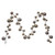 Vickerman N251338 - 10 ft Champagne Shiny Ball Branch Christmas Garland - Unlit 