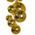 Vickerman N251708 - 6 ft Gold Shiny Ball Branch Christmas Garland - Unlit