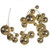 Vickerman N251738 - 6 ft Champagne Shiny Ball Branch Christmas Garland - Unlit