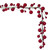 Vickerman N252103 - 6 ft Red Candy Ball Branch Christmas Garland - Unlit