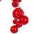 Vickerman N252703 - 6 ft Red Candy Ball Branch Christmas Garland - Unlit