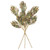 Vickerman EH250167 - 26 in. Gold Mardi Gras Glitter Artificial Spray - 3 Pack