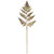 Vickerman EH250267 - 22 in. Gold Mardi Gras Glitter Fern Artificial Spray - 6 Pack