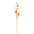 Vickerman FPQ237353 - 31 in. Yellow/Orange Apple Artificial Spray - 3 Pack