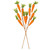 Vickerman FPQA230126 - 26 in. Orange Jute Carrot Artificial Spray - 2 Pack