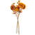 Vickerman FR235038 - 26 in. Yellow/Brown Chrysanthemum Artificial Spray - 3 Pack