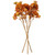 Vickerman FR235076 - 26 in. Dark Brown Chrysanthemum Artificial Spray - 3 Pack 