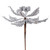 Vickerman L250107UV - 9 in. Silver Glitter Poinsettia UV Artificial Spray - 3 Pack