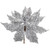 Vickerman L250307UV - 12 in. Silver Glitter Poinsettia UV Artificial Spray - 2 Pack