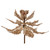 Vickerman L250338UV - 12 in. Champagne Glitter Poinsettia UV Artificial Spray - 2 Pack 