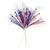 Vickerman QG251155 - 35 in. Red/White/Blue Glitter Berry Artificial Spray - 4 Pack