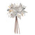 Vickerman RG230107 - 21.5 in. Silver Poinsettia Flower Artificial Spray - 6 Pack 