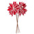 Vickerman RG231903 - 21.5 in. Red Candy Cane Poinsettia Artificial Spray - 4 Pack 