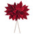 Vickerman RG233165 - 21.5 in. Burgundy Poinsettia Flower Artificial Spray - 2 Pack