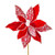 Vickerman RG253103 - 17 in. Red Pearl Poinsettia Flower Artificial Spray - 2 Pack 