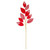 Vickerman RG253303 - 32 in. Red Velvet Pearl Leaf Artificial Spray - 2 Pack 