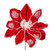 Vickerman RG253603 - 17 in. Red Pearl Magnolia Flower Artificial Spray - 2 Pack