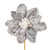Vickerman RG253607 - 17 in. Silver Pearl Magnolia Flower Artificial Spray - 2 Pack