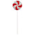 Vickerman RPQ252321 - 21 in. Red/White Sequin Lollipop Artificial Spray - 2 Pack