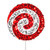 Vickerman RPQ252321 - 21 in. Red/White Sequin Lollipop Artificial Spray - 2 Pack