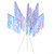 Vickerman RX241300 - 36 in. Iridescent Irid Tinsel Icicle 3-Tip Artificial Spray - 3 Pack