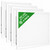 2x2 Square LED Flat Panel Light 4-Pack - Wattage and 5CCT Selectable - 4 Pack
