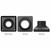 3-Inch Post Light Pedestal Mount - Black Aluminum Pier Mount Adapter 