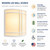 White Emergency LED Modern Wall Sconce with Battery Backup- 3CCT 