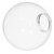 LBS Lighting Clear 10" Outdoor Acrylic Globe Cover with Twist Lock Neck 