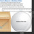 10" White Acrylic Replacement Light Globe with 4" Twist Lock Neck