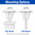 White Outdoor Post Top Coach Lantern Light Fixture 