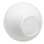 LBS Lighting 12" White Acrylic Light Globe with 4" Twist Lock Base 