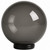 6" Smoke Plastic Light Globe Threaded Screw Neck 