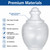 Formed Plastics FP118-9PCC - 26" Clear Polycarbonate Acorn Globe Cover - 9" Neck Lip 