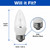 TCP LED5E26B1130K - 5W LED B11 Blunt Tip Decorative Bulb - E26 Base - 3000K 