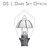 Incon Lighting LED Lamp Post Top Decorative Vintage Acorn Globe Light Outdoor Fixture 20W 4000K 1 