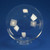 12" Clear Acrylic Replacement Light Globe with 4" Twist Lock Neck